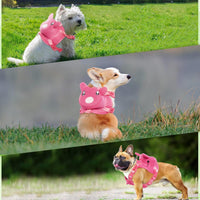 Dog Harness with Backpack - 23.6"L x 3.9"W x 44.1"H / Pink pig - image 3