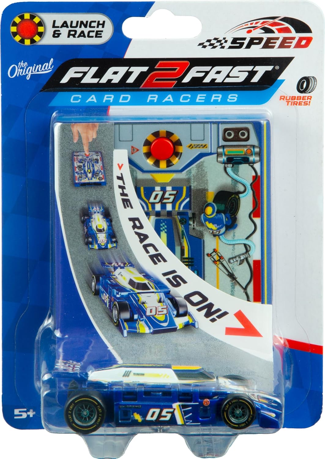 FLAT 2 FAST Original Speed Card Racer - Speed - 1 Pack / Cobalt Blue - image 2