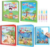 5 Pack Reusable Water Coloring Book for Toddlers – Fun for Kids & Family - Coloring Book / 4 Pack