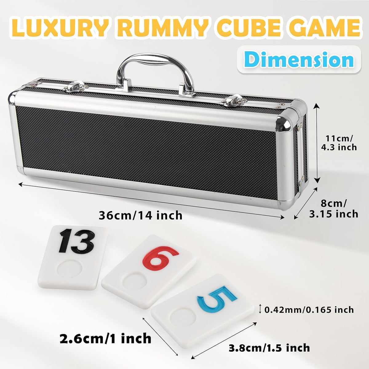 Smilejoy Mini Rummy Cube Game - Al+Large(2-4 player) - image 3