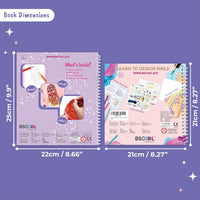 BSCOOL Nail Art Book for kids Stickers and Design Guides. - Multipack - Create Hairstyle and Nail Studio - image 2