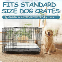 EMPSIGN Reversible Cool and Warm Dog Bed for Crate Pad, Pet Beds with Washable and Removable Cover, Dog Crate Beds Sleeping Mats, Beds for Dogs Crate for Large Medium Small Dogs, Grey