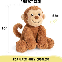 Bunny Microwavable & Weighted Stuffed Animals - Monkey - image 3