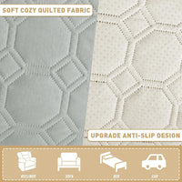 ZNSAYOTX Ultimate Cozy Blankets 100% Waterproof Sofa Mat Blanket - Light Grey / 52x82 Inch - image 4
