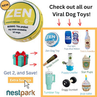 Zen Pupper Deckies Parody Dog Toy - Plush Squeaky and Crinkle Funny Dog Toy (Citrus Lick)