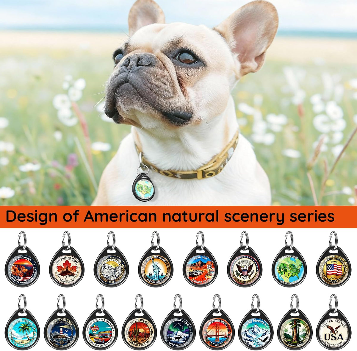 QR Code Cat Tags Personalized Small, Real-time Alerts, Pink – Essentials for Cats - 1 Pack Black Bridge / Large-1.2"*1.4" - image 4