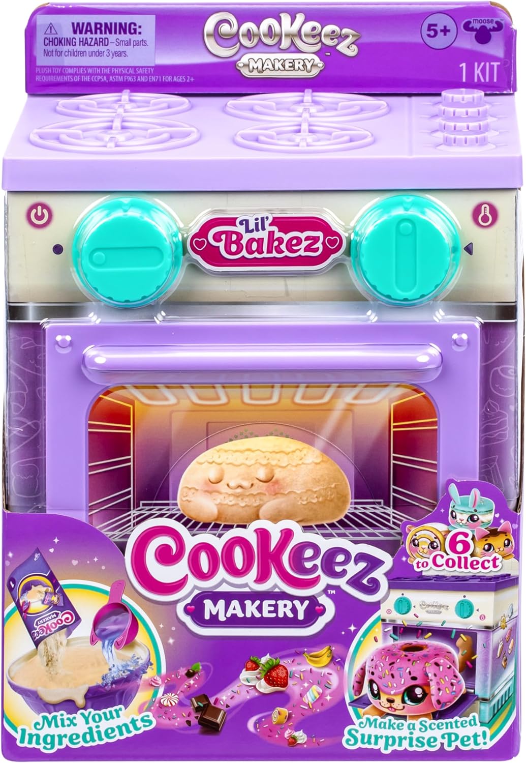 Cookeez Makery Lil' Bakez Oven pretend baking toy with scented plush - view 2