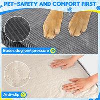 Dog Car Bed, Non-Slip Backseat Extender Pet Mat 50"x24.6"x2" – Essentials for Dogs - Medium (50"L×24.6"W×4"H) / Dark Gray - image 3
