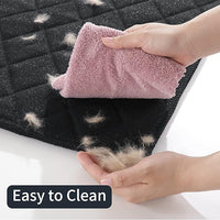 MABOZOO Indestructible Dog Bed - Chew Proof Crate Pad, Machine Washable Quilted Mat for Aggressive Chewers, Durable for Medium Dogs, Black Kennel Pad (22x35 in)