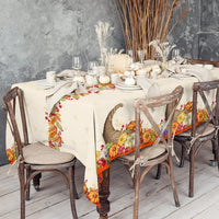 Fall Thanksgiving decorations, Disposable Tablecloth - Fall Pumpkin - image 3
