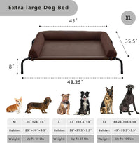 WESTERN HOME Cooling Elevated Dog Bed for Large Dogs - 48.0"L x 35.0"W x 8.0"Th / Brown - image 2