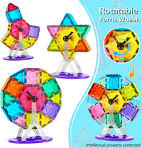 Jasonwell 100pcs Magnetic Tiles Building Blocks Set for Boys Girls - image 2