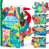 hahaland Baby Books 0-6 Months - Dinosaur Tails