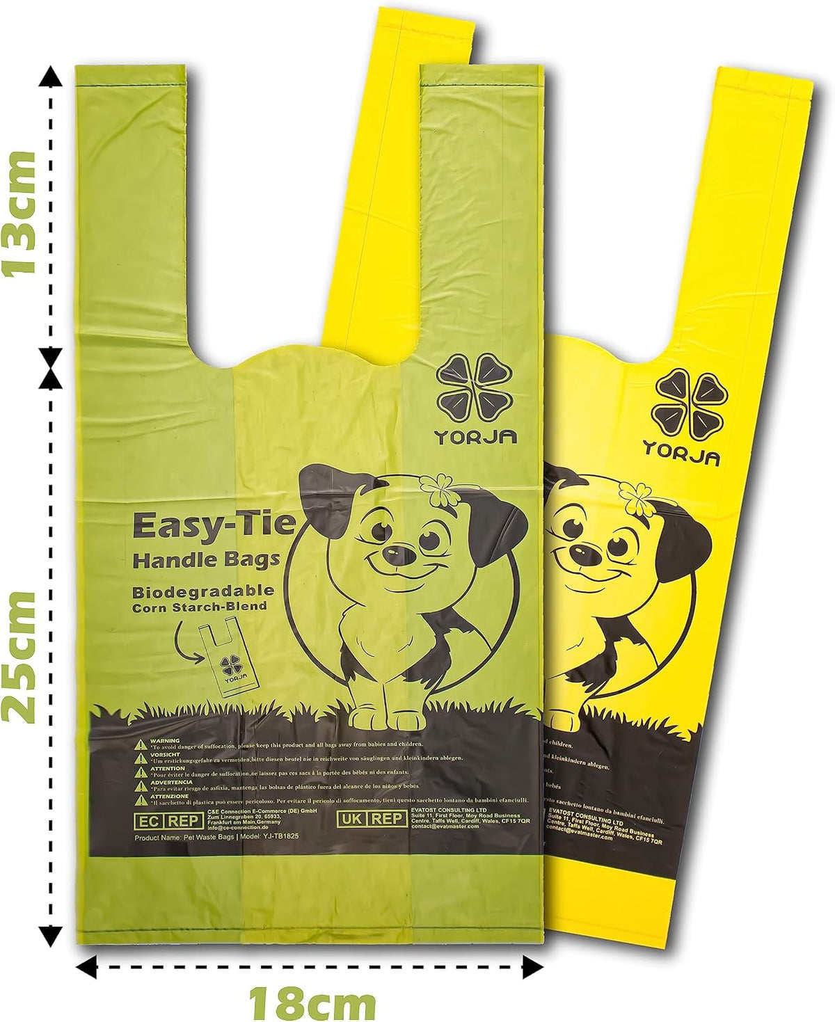 Tie Handles Dog Poo Bags, 440 Pet Poop Bags - 1 Count (Pack of 440) / Yellow - image 2