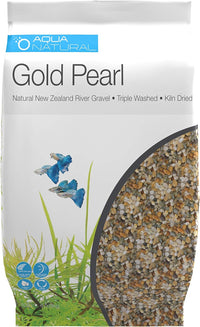 Aqua Natural Aquarium Substrate, Gold Pearl Gravel - 10lb - image 3