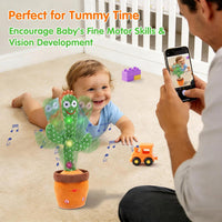 Dancing Talking Giraffe Toy, Singing Giraffe Baby Toys for Kids – Fun for Kids & Family - Cactus - image 3