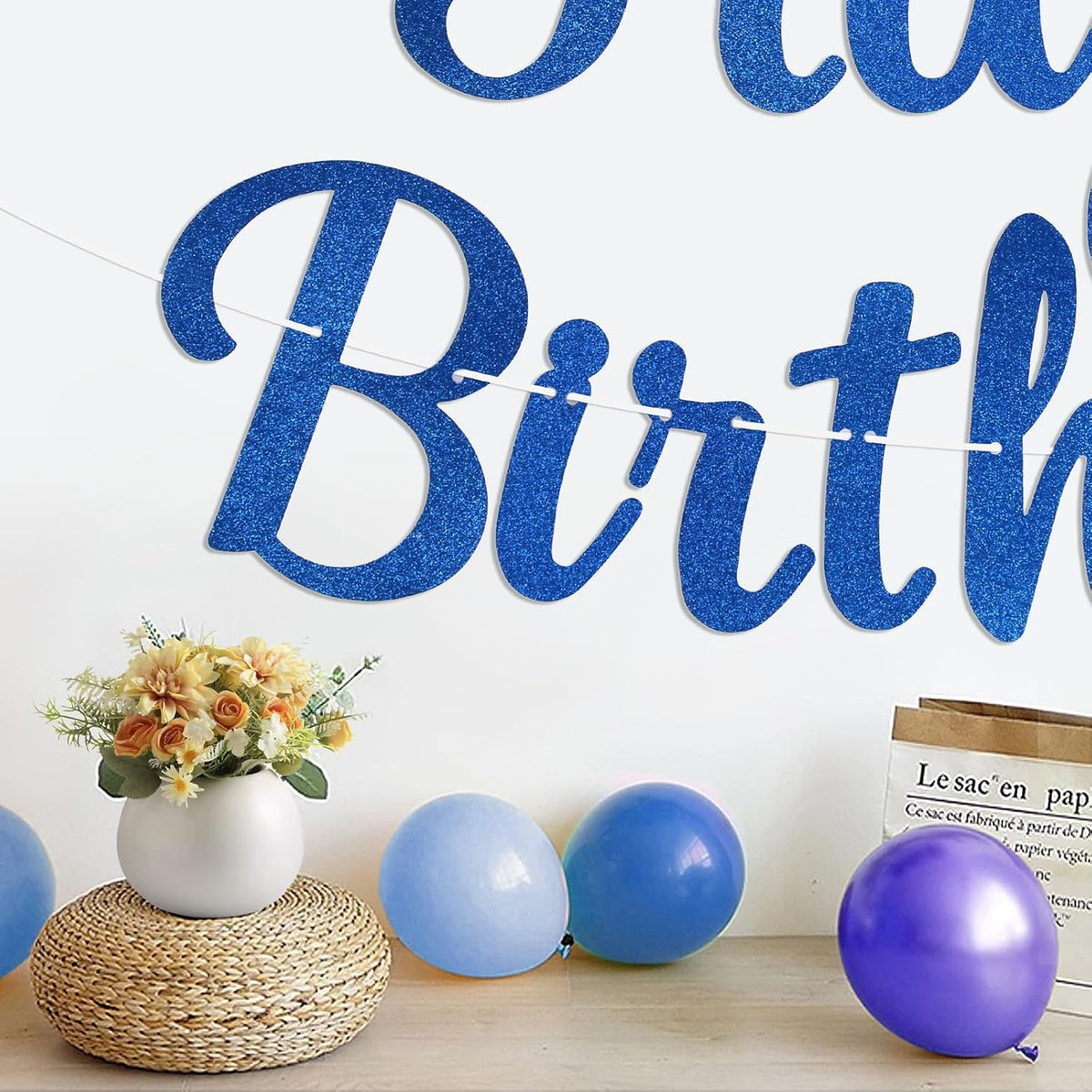 Halloween Birthday Banner - Blue / Star - image 4