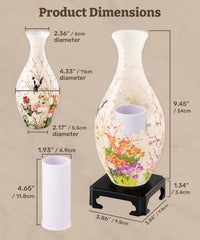 Pintoo Unique 3D Puzzle Vase for Adults - Elegant Floral Print / 160 - image 4