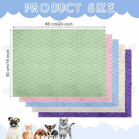 SmoothNovelty 5 Pcs Waterproof Guinea Pig Cage Liner - Multicolored / 18" X 24" / Waffle - image 2