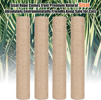 PowerKing Natural Sisal Replacement Scratching Post - 15.7''+15.7''+7.87''+7.87'' (2.67''Thick) / Beige - image 4