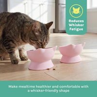 Kitty City Elevated Cat Bowls - Pink / Small - image 3