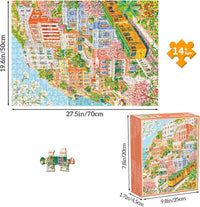 1000 Piece Puzzles for Adults, Premium Magic Book Jigsaw Puzzle – Fun for Kids & Family - Coastal Tram - image 3