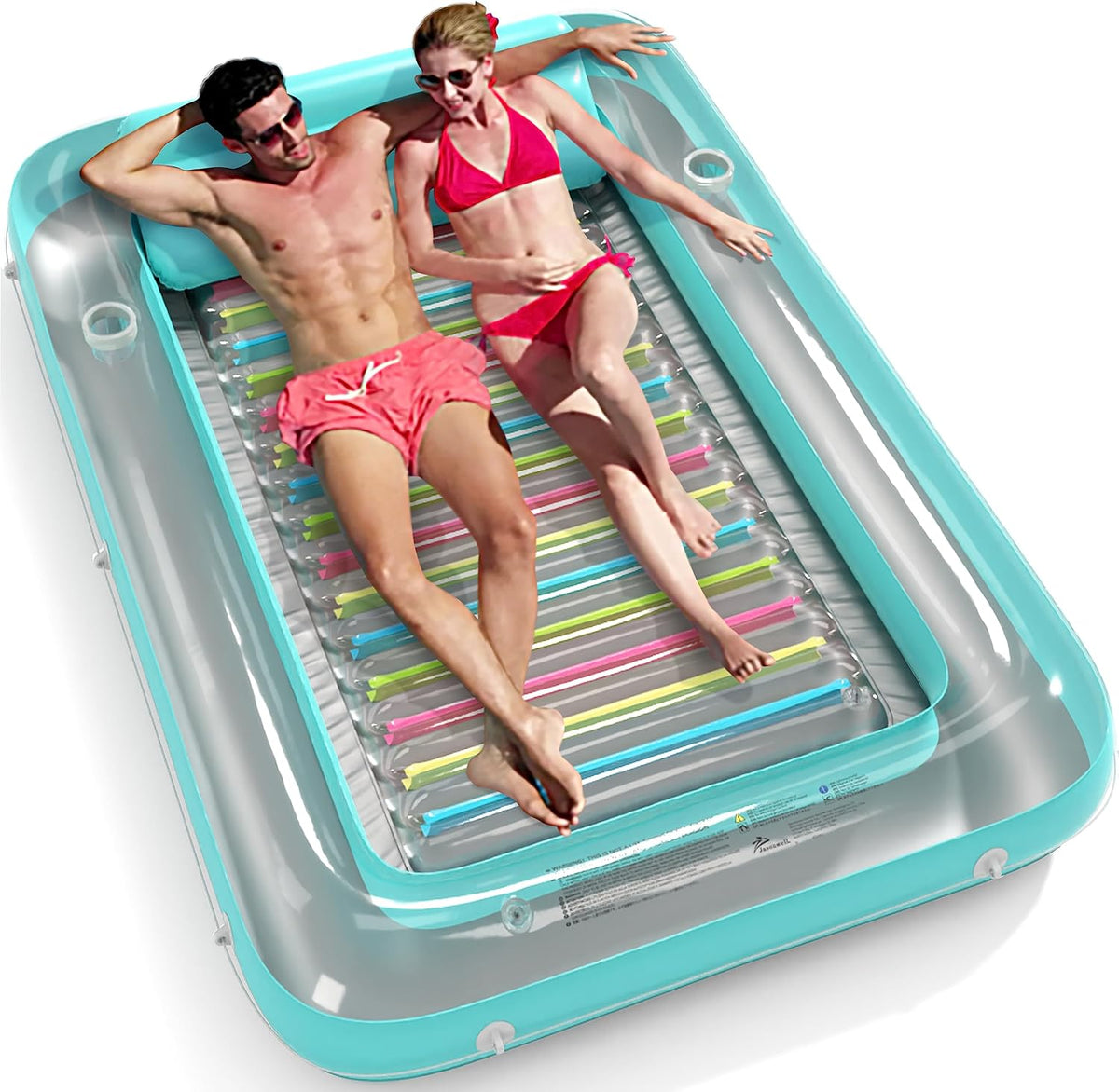 Inflatable Tanning Pool Lounger Float - Mint Green / XX-Large
