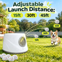 Automatic Ball Launcher for Dogs ，The Upgraded Premium Ball Thrower - Gray - image 3