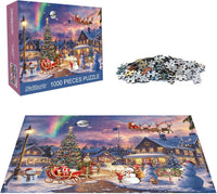 Nattork Jigsaw Puzzle 1000 Pieces for Adults - Snowy Night - image 3