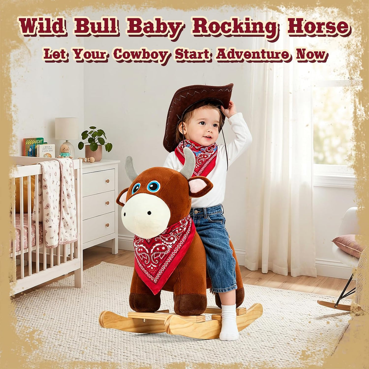 FUNLIO Unicorn Baby Rocking Horse - Youthful-bull - image 2
