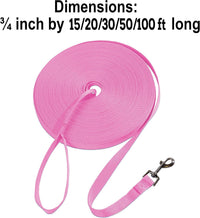 Hi Kiss Dog/Puppy Obedience Recall Training Agility Lead - 30 Feet / Pink - image 2