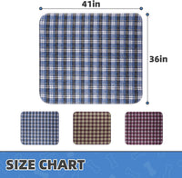 Dog Grass Pad with Washable Pee Pads for Puppy Potty Tray - Blue & Purple & Brown / 36" x 41" (3 Pack) - image 3