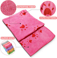 8 Pcs 55 x 28" Dog Towels Absorbent Microfiber Bath Drying Towels - image 4