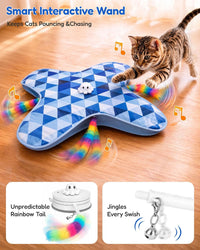 PetBusy Smart Interactive Cat Toys for Indoor Cats Chasing - Blue - image 3