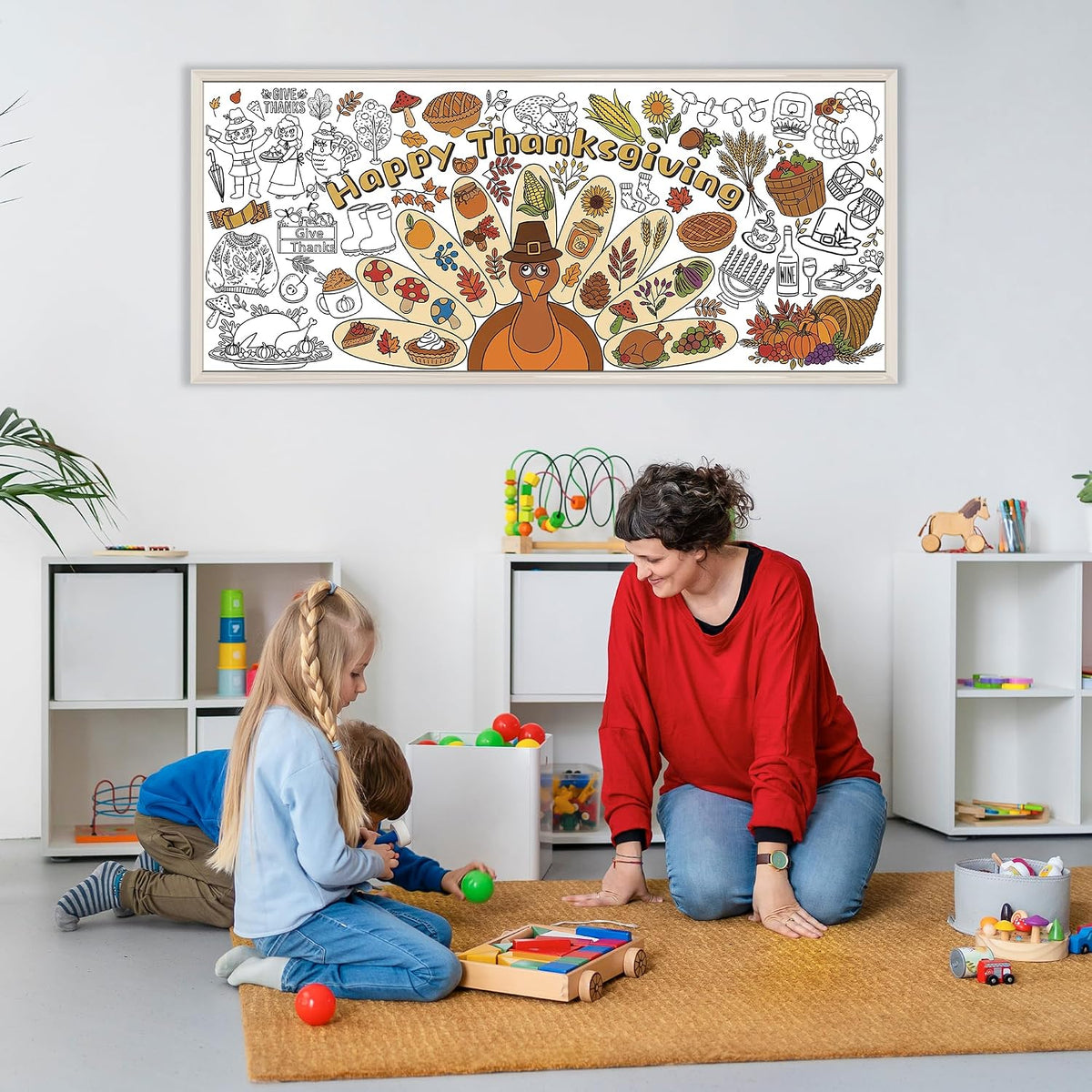 OHOME Halloween Crafts for Kids - Thanksgiving coloring - image 4
