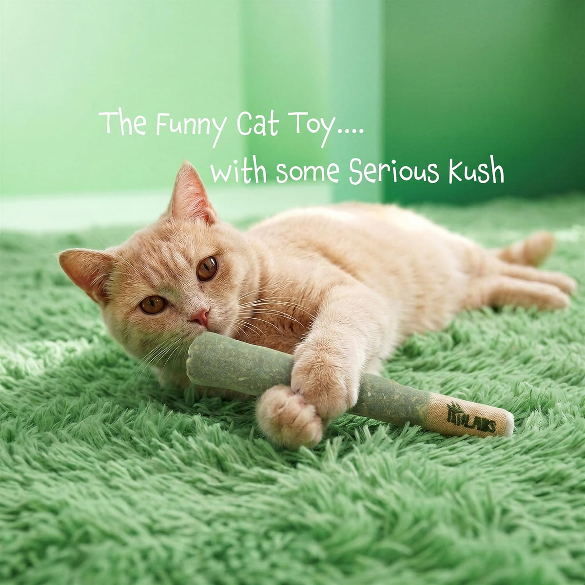 LIT LABS Cat Doobie 3 Pack Catnip Toys for Cats, Funny Cat Toys - image 4