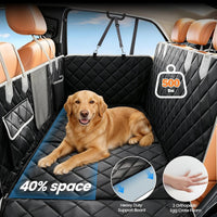 IJVAE Dog Seat Cover for Back Seat - Upgraded Black / For Car/SUV/Small Truck - image 2