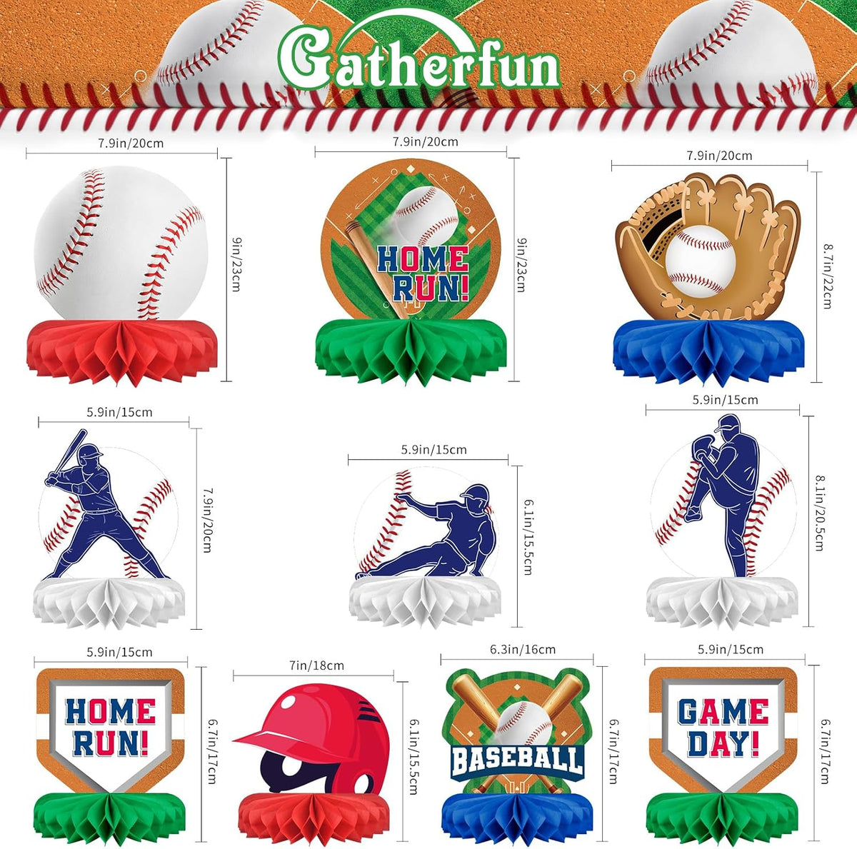 Halloween Party Decorations - Multicolor / Baseball - image 2