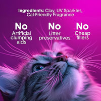 Boxie® Glo™ 30 Day Odor Control Clumping Clay Cat Litter, 40 lb, Multi-Cat, 99.9% Dust-Free, Low Tracking, UV Light Attractant, Superior Clumping for Easy Scooping