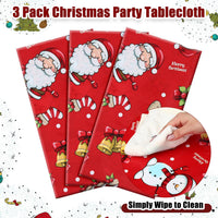 Newwiee 3 pack Halloween plastic tablecloths with candy corn print, 108 x 54 inches - view 28