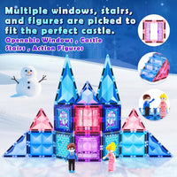 Diamond Magnetic Building Blocks for Kids - Blue - image 4