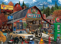 1000 Piece Puzzles for Adults, Premium Magic Book Jigsaw Puzzle – Fun for Kids & Family - Roadside Motel