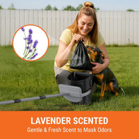 Dog Pooper Scooper with Bag Attachment - Black - image 4