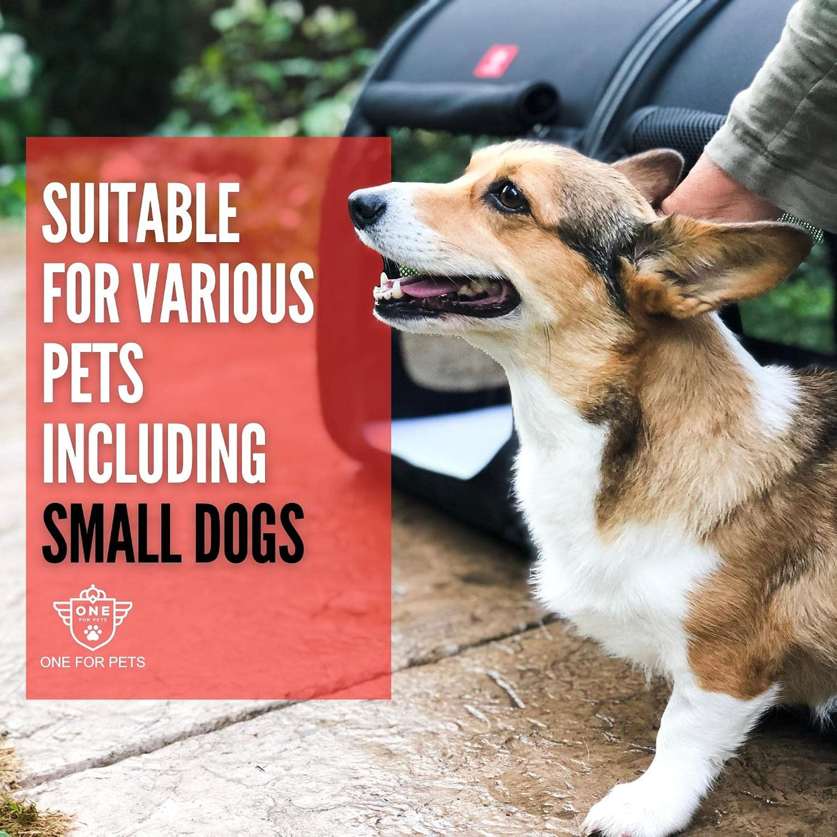 One for Pets Portable 2-in-1 Double Pet Kennel/Shelter, Fabric - image 3