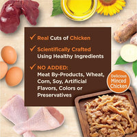 Wellness CORE Tiny Tasters Minced Adult Wet Cat Food, Natural, Protein-Rich, Grain Free, 1.75-Ounce Pouch, 12 Pack, (Chicken)