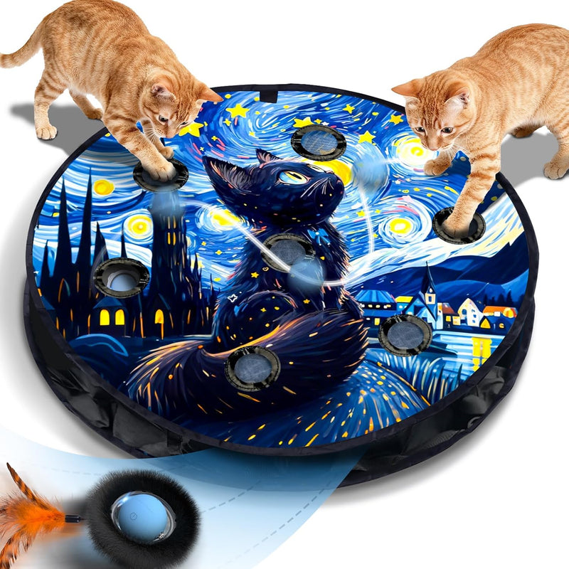 Interactive Cat Toy for Indoor Cats - Starry Night