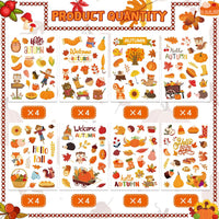 DUJAA 640-piece fall stickers for kids with pumpkins, leaves and scarecrows - view 27