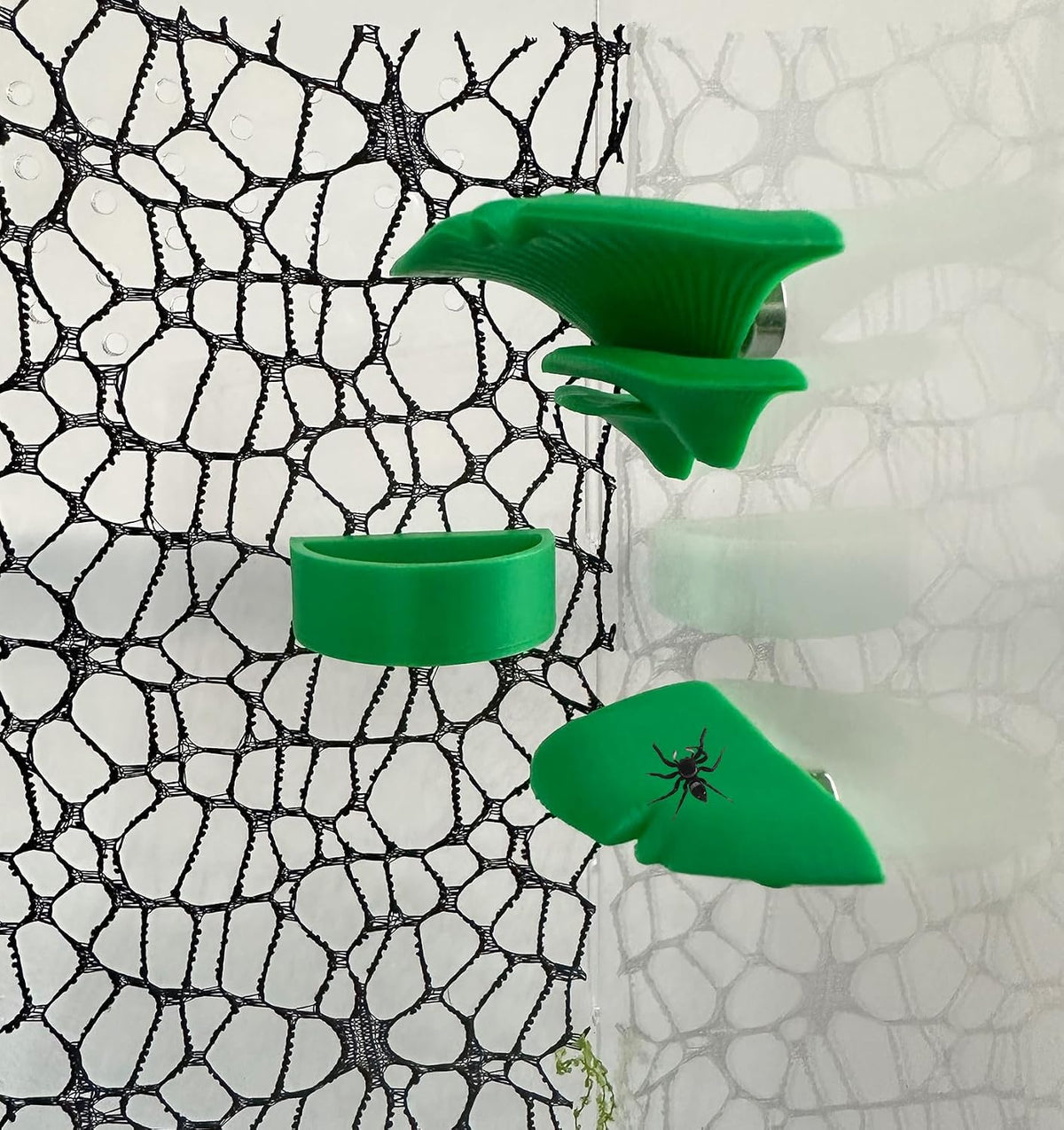 2 Pack Jumping Spider Accessories Mushroom Ledges & 1 Pack Water Bowl - green - image 3