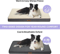 LE SURE Waterproof Dog Bed Cover Replacement - XX-Large / Grey-Sherpa / Sherpa, Oxford fabric - image 4