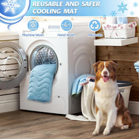 Dog Crate Pad, Washable Cozy Dog Bed Mat for Medium Dogs 36"x23" - 36.0"L x 22.0"W x 1.0"Th / Light blue - image 2